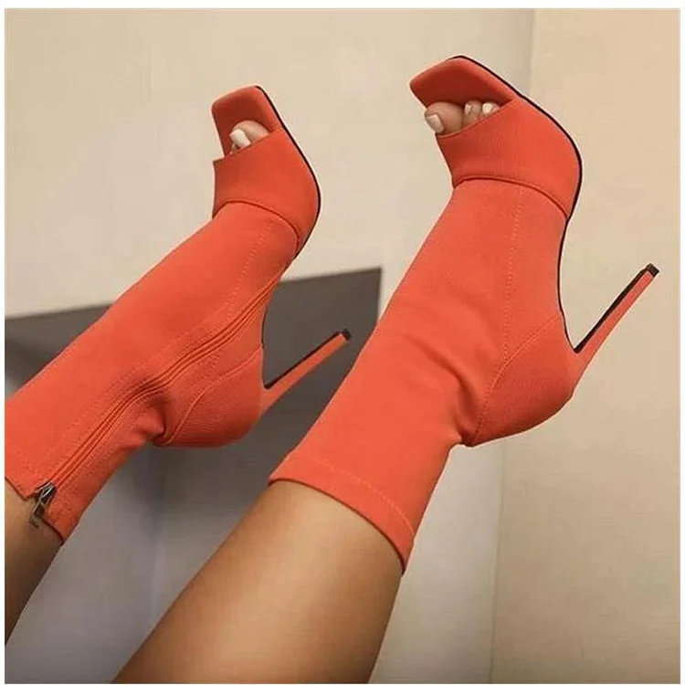 Party Fish Mouth High-Heeled Boots