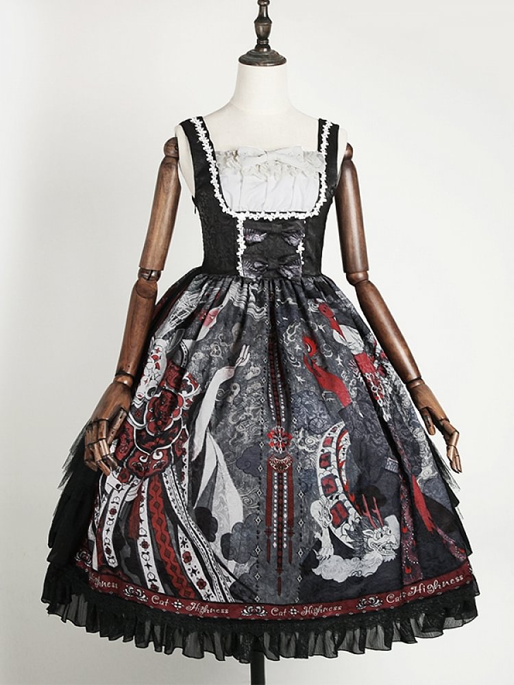 Halloween Witch Gothic Lolita JSK Dress Novameme