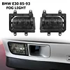 1 Pair Front Bumper Fog Lights Fog Lamps with Bulbs for E30 318i 1985-1993