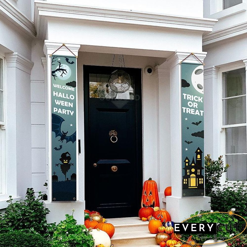 Halloween Themed Porch Flag For Outdoor Decoration