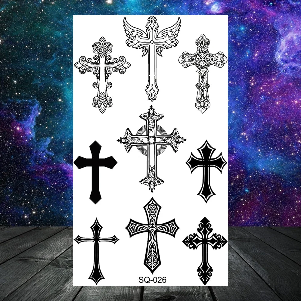 Butterfly Rose Flower Temporary Tattoos For Women Adult Kids Girl Feather Snake Scorpion Fake Tattoo Neck Arm Hands Small Tatoos