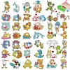 43 PCS DIY Diamond Painting Sticker Gem Sticker Crafts Kits (Dolphin Duck Pig)