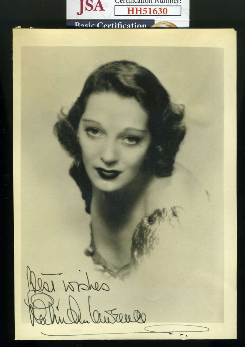 Gertrude Lawrence JSA Coa Signed 5x7 1940`S Photo Poster painting Autograph