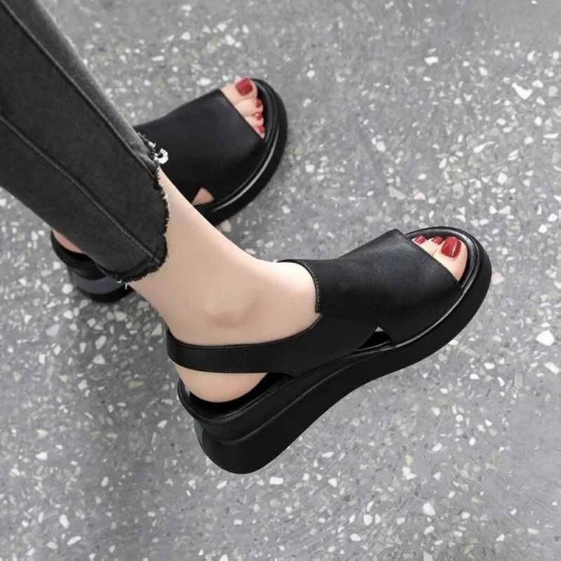 Letclo™ New Women‘s Leather Sandals letclo Letclo