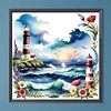 (40*40cm)Lighthouse - Full Round Drill Diamond Painting