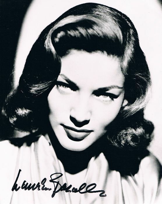 Lauren Bacall 1924-2014 genuine autograph signed 8x10