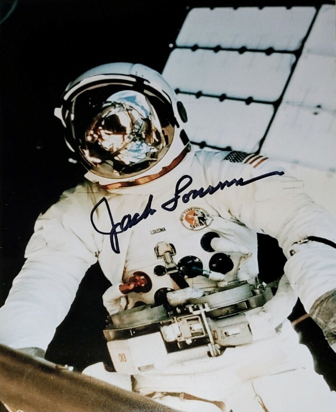 Jack Lousma Hand Signed Autograph Photo Poster painting Skylab NASA Astronaut STS 3 Commander