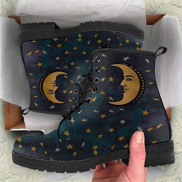 Women'S Round Toe Print Pattern Martin Boots 63619882C