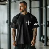 Philippians 4:13 Washed Cotton Gym T-shirt by Inlyline
