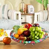 (US Local)Diamond Painting Wooden Serving Tray Decorative Diamond Painting Dining Plate(F)