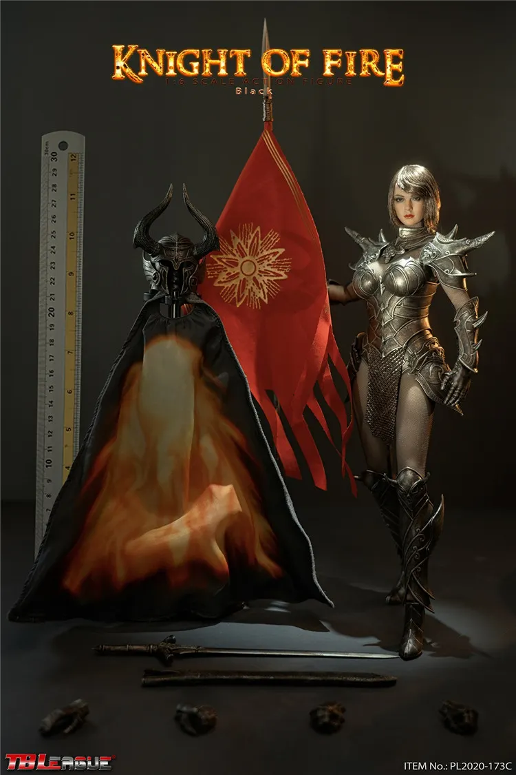 in Stock TBLeague PL2020-173 A/B/C 1/6 Knight Of Fire Female
