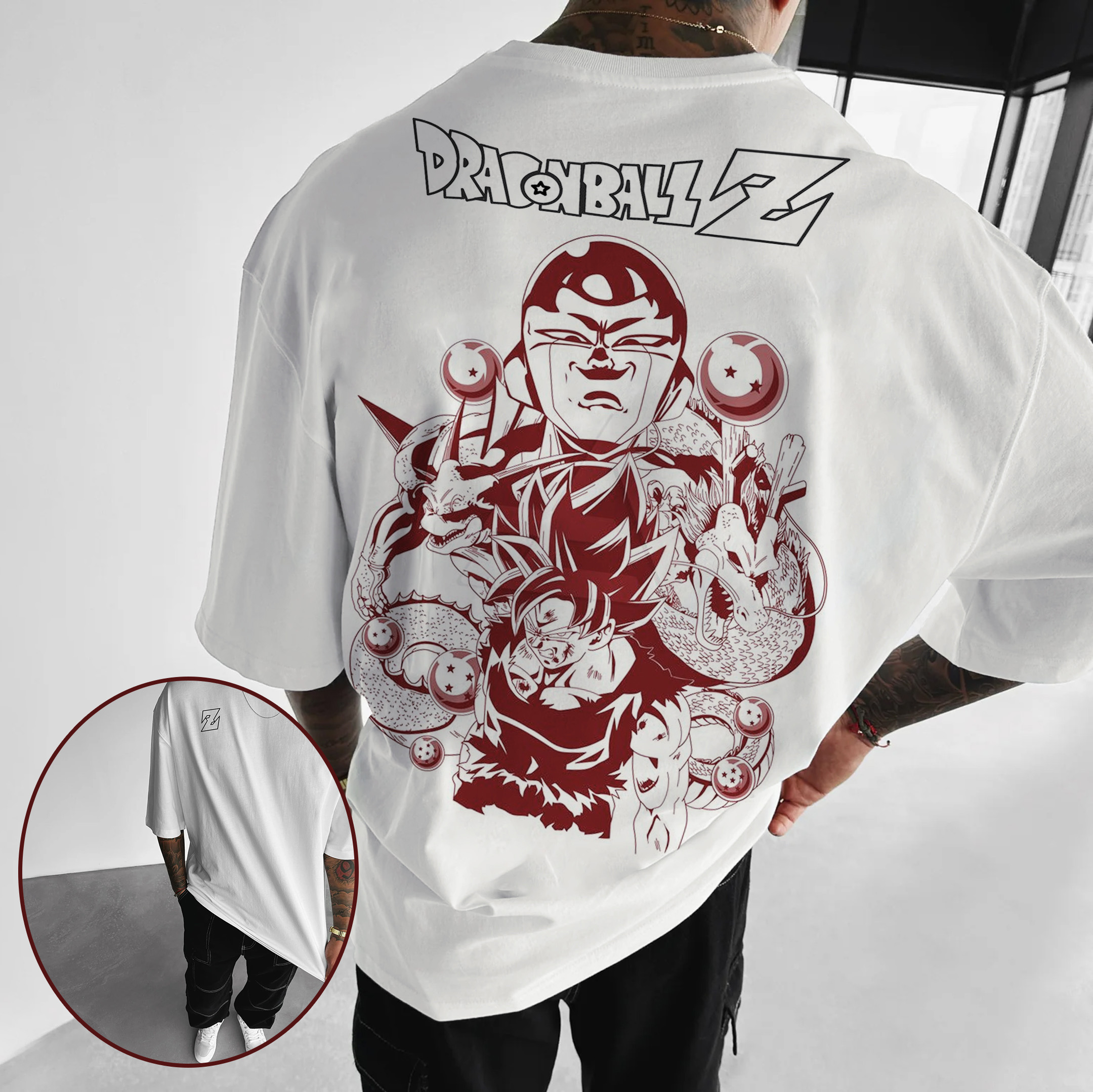 Unisex Goku Frieza Printed T-shirt