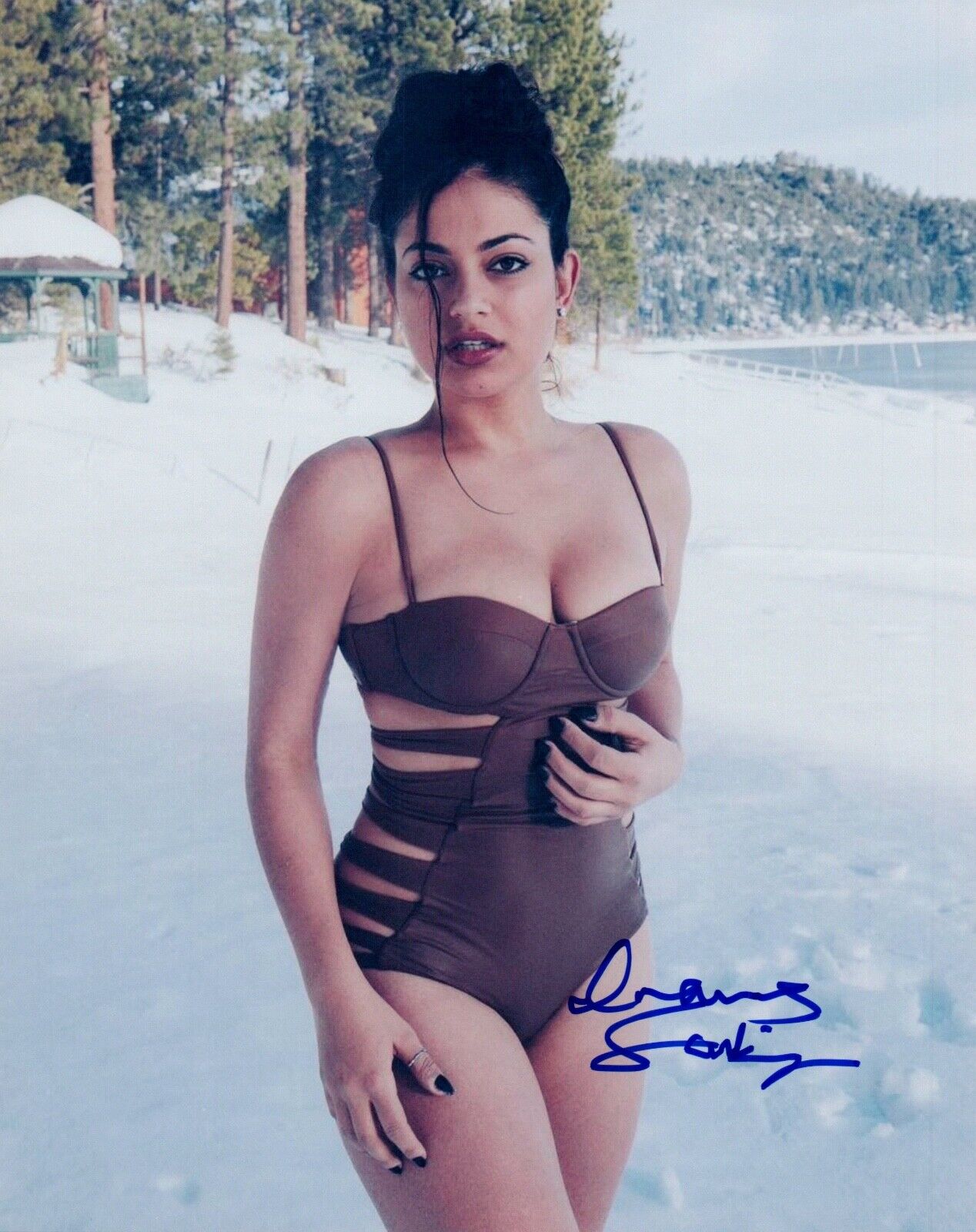 Inanna Sarkis Signed Autographed 8x10 Photo Poster painting YouTube Star Sexy Actress COA