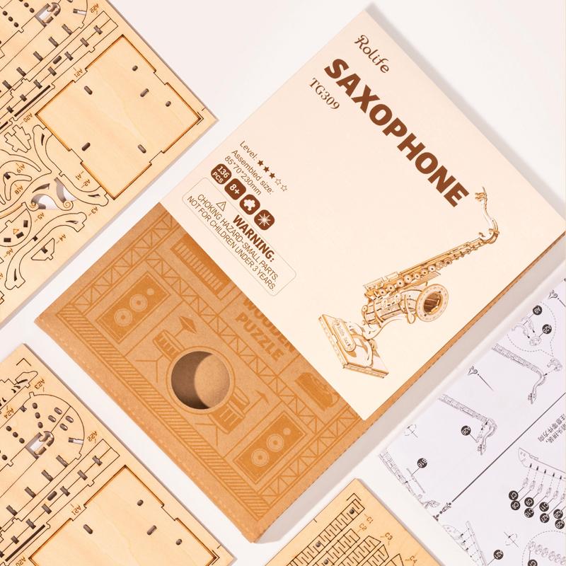 Rolife Modern 3D Wooden Puzzle - Musical Instrument (4 Kits)