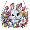 Easter 2D Flat DIY Hanging Diamond Art Ornament Home Window Pendant (Bunny)