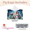 Joy To The World DIY PULeather Diamond Painting Tissue Box for Adults Beginners Large Size Diamond Art Paper Storage Holder for Living Room Bathroom Table Decor