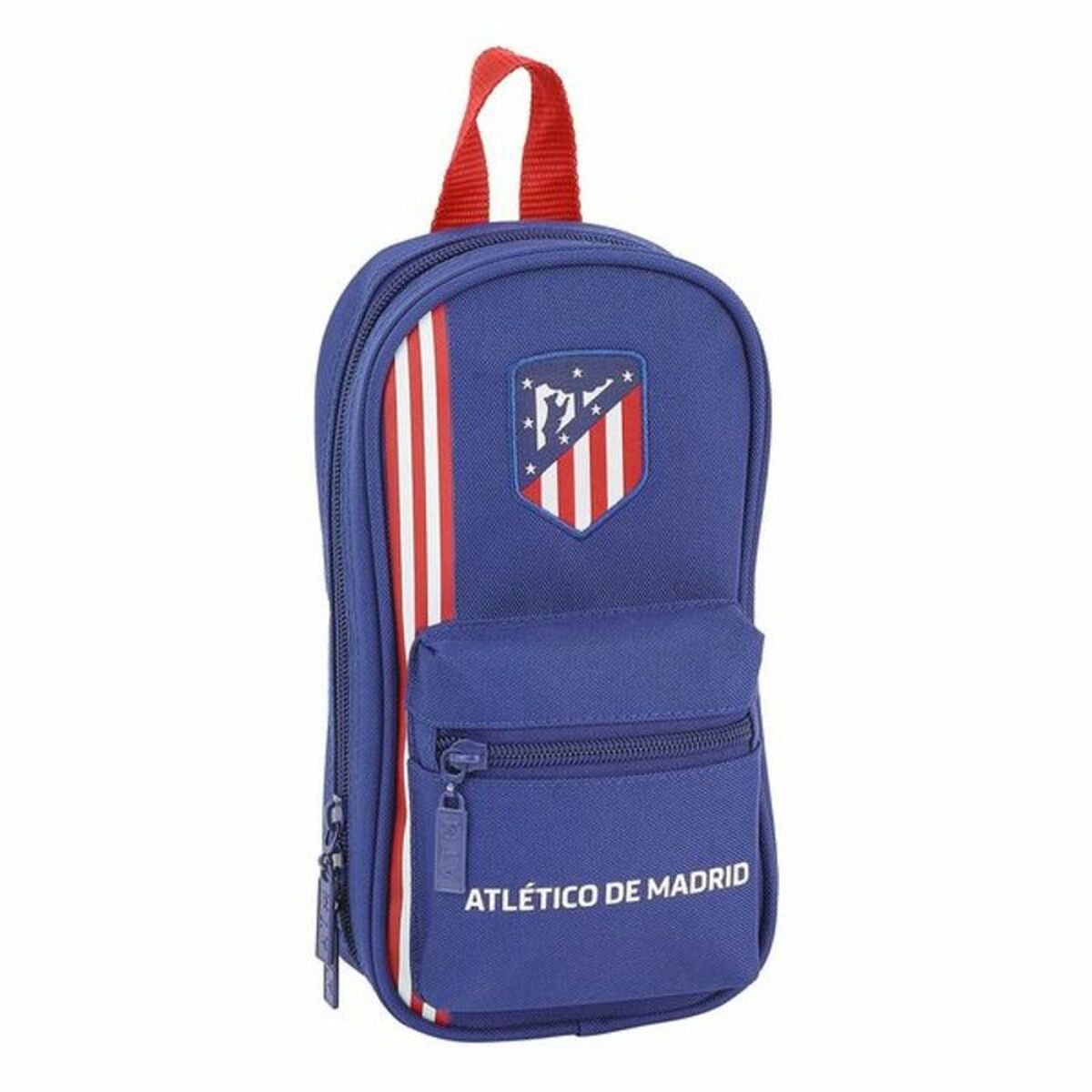 Backpack Pencil Case Atl&eacute;tico Madrid In blue Navy Blue 12 x 23 x 5 cm