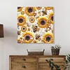 (Pre-Framed)Sunflower Bee-Special Shape Diamond Painting Kit(25x25cm)