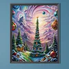 Diamond Painting -DIY Round Drill Xmas Tree(40x50cm)