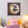 Cute Witch And Moon-11CT Stamped Cross Stitch 45*45cm/17.72*17.72in tapestrymarket