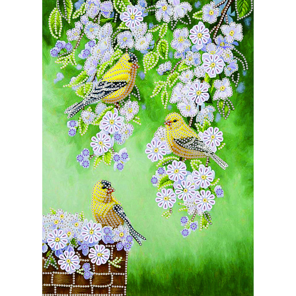 

Branch Bird - Special Shaped Diamond Painting - 30*40CM, 501 Original