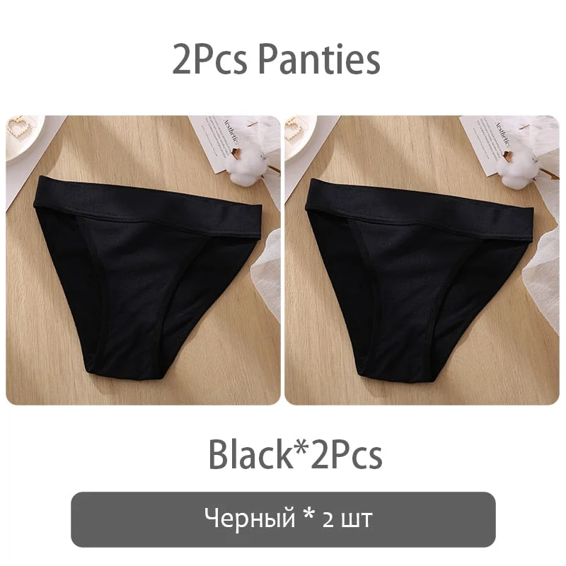FINETOO Low-rise Women Panties Comfort Ladies Briefs Female Underpants Cotton Crotch Underwear Seamless Bikini Lingerie S-L New