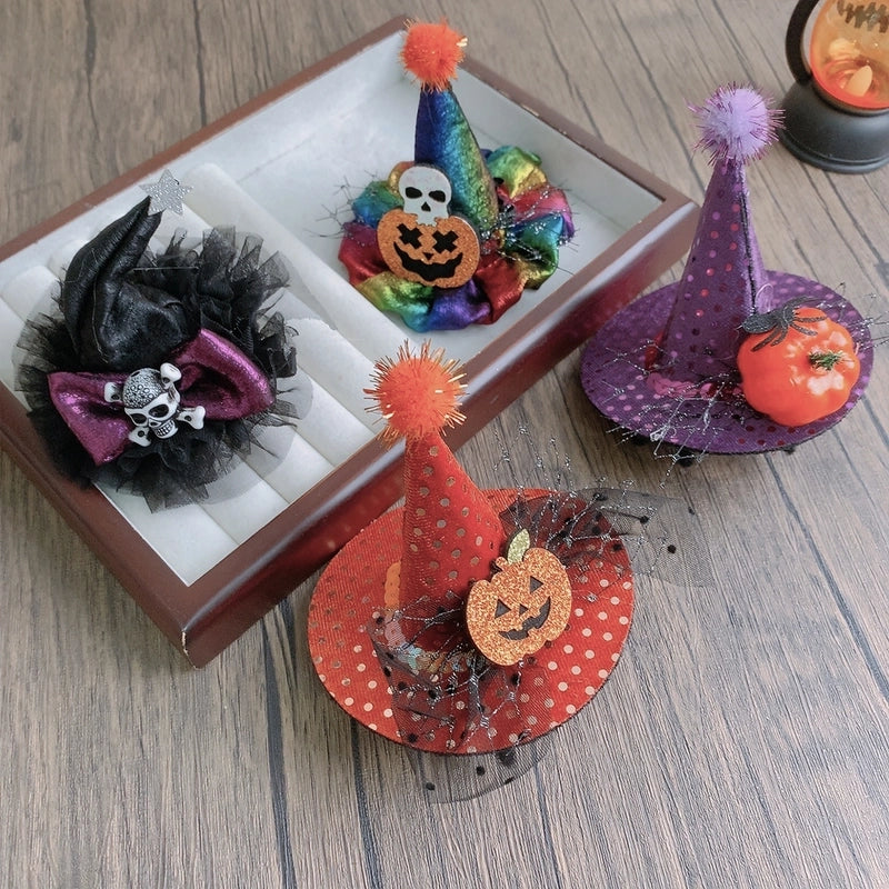 Halloween Funny Pumpkin Spider Skull Synthetic Resin Alloy Party Festival Cosplay Party Accessories Party Supplies