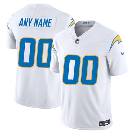 Youth Los Angeles Chargers Custom White Alternate Charger Power Vapor F.U.S.E. Limited Jersey