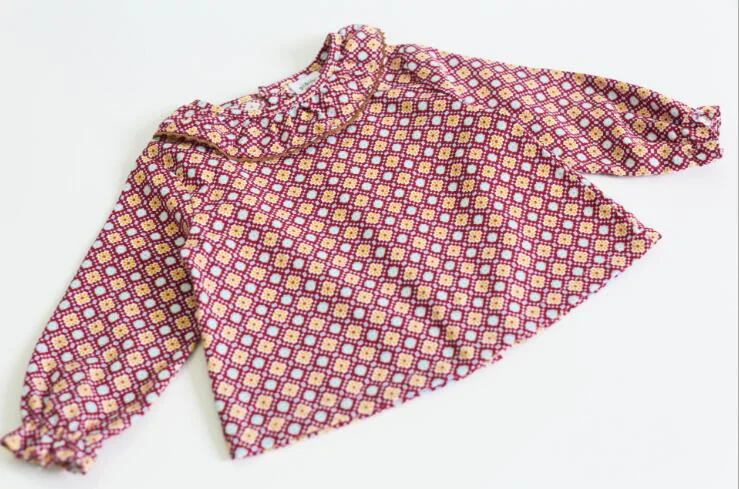 Autumn Girls T Shirts 2020 Cotton Brand T-shirt Toddler Shirts Baby Girl Long Sleeve Broken Flowers T Shirt Kids O-neck Clothes