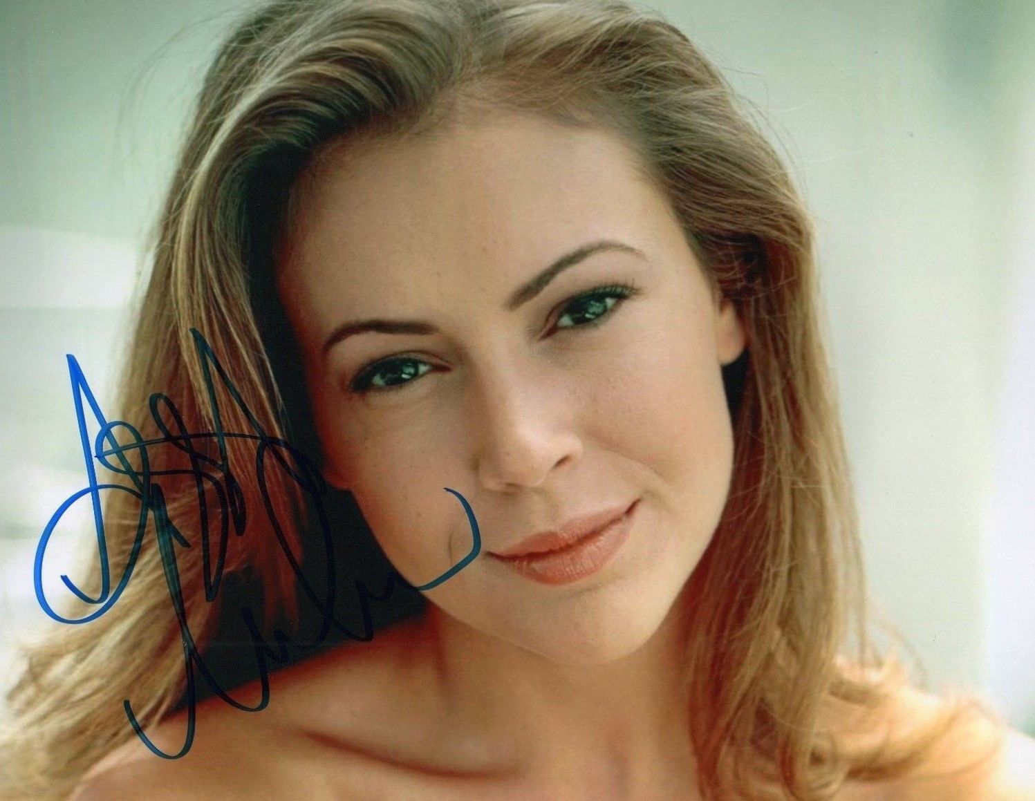 ALYSSA MILANO AUTOGRAPHED SIGNED A4 PP POSTER Photo Poster painting PRINT 22