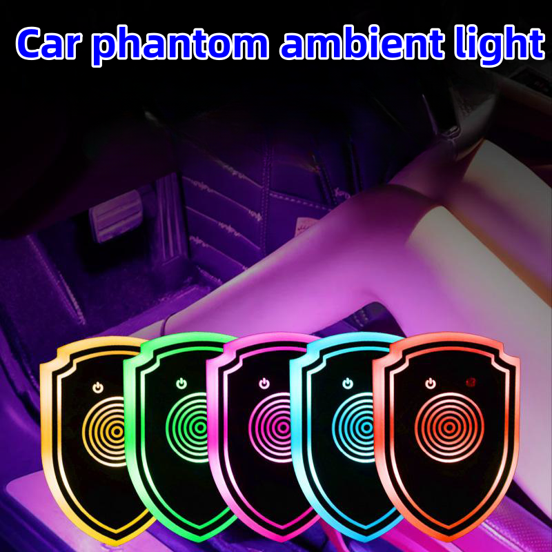 Car smart triangle window atmosphere modification lamp