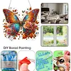 Rose Butterfly Fall 2D Flat DIY Diamond Painting Pendant