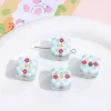 Lovely Chessboard Flower Dice Square Acrylic Beads DIY Jewelry