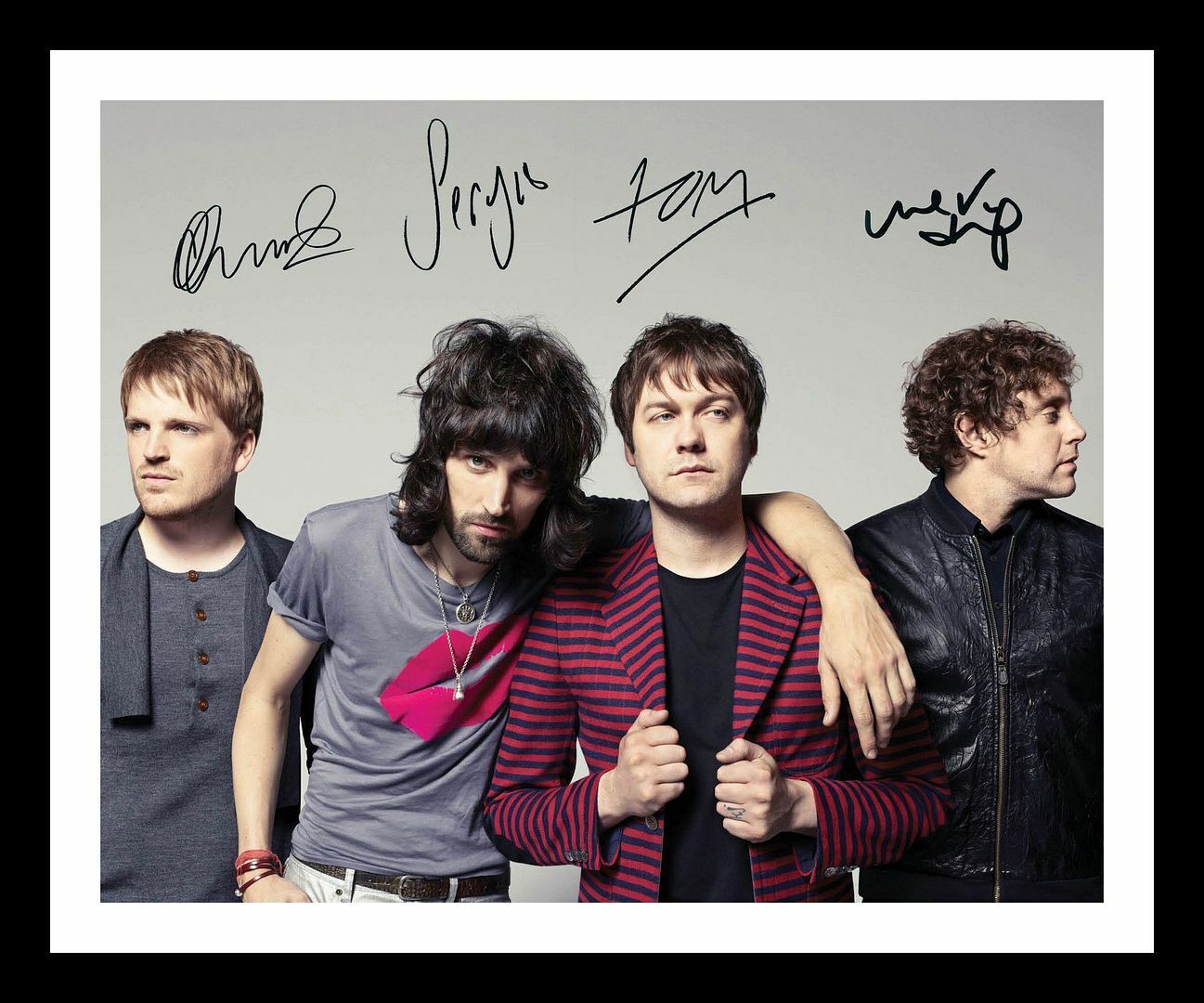 Kasabian Autograph Signed & Framed Photo Poster painting