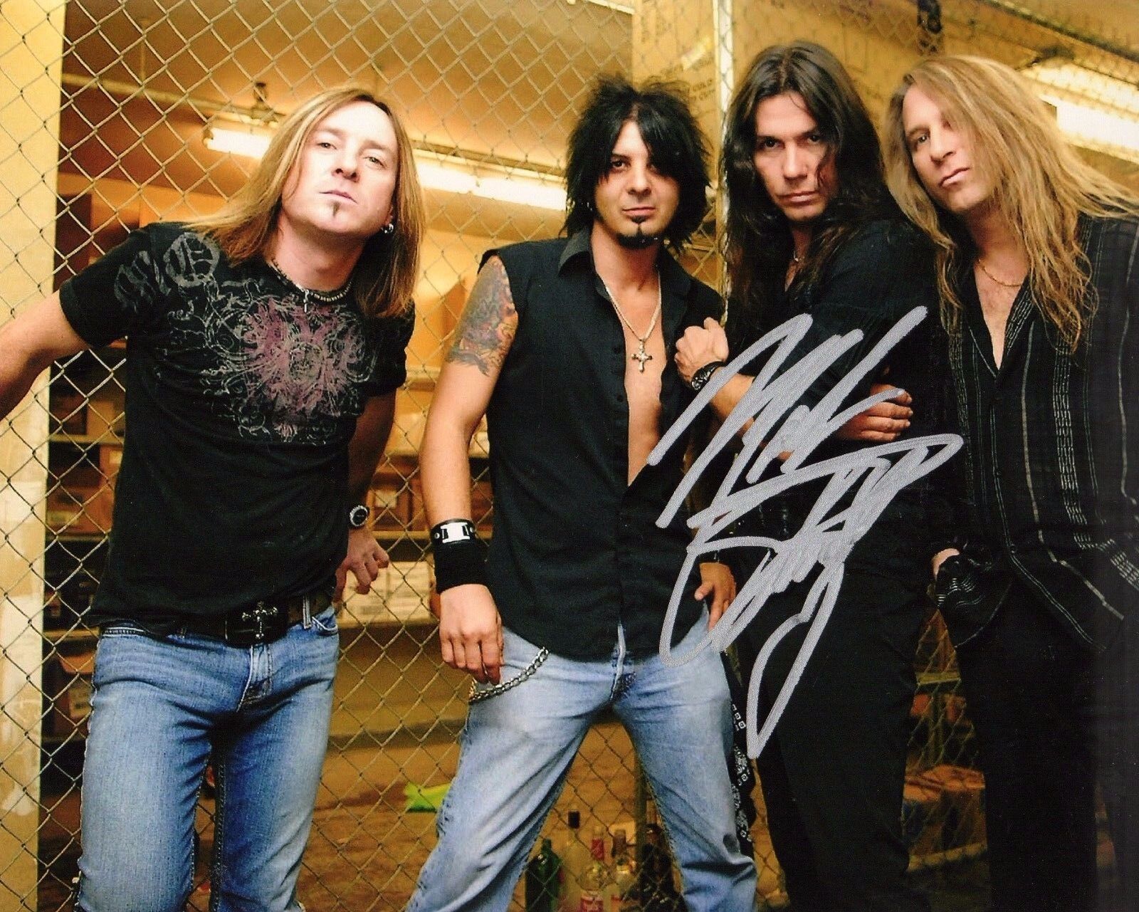 GFA Slaughter Band Singer * MARK SLAUGHTER * Signed 8x10 Photo Poster painting PROOF AD2 COA