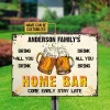 Nom personnalis&eacute;&nbsp;: bar &agrave; bi&egrave;re Enseigne Vintage M&eacute;tallique classiques