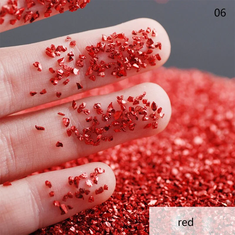 50G/bag of Nail Art Stone Jewelry DIY Electroplated Crystal Glass Irregular Crushed Stone Japanese Nail Art Decoration