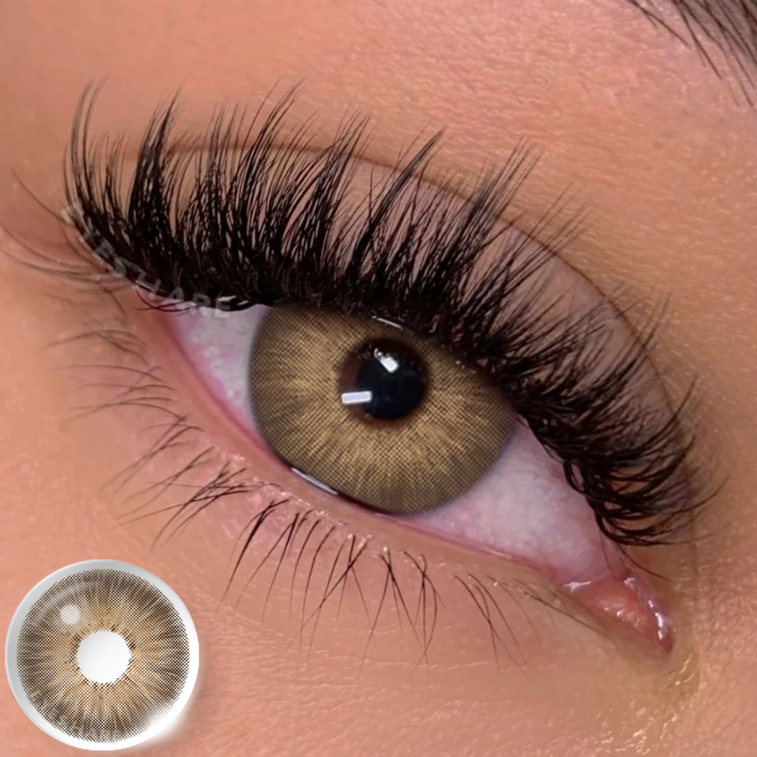 Colored Contact Lenses EYESHARE PATTAYA BROWN 14.2MM 1 Pair | 1 Year