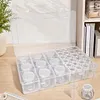 9Psc Pumpkin +24Pcs Round Bottles Diamond Painting Containers Multi Purpose Portable Plastic Case Box with Stickers & Compartments Arts Crafts Storage Bottle for Hardware Rhinestone (9-24pcs)