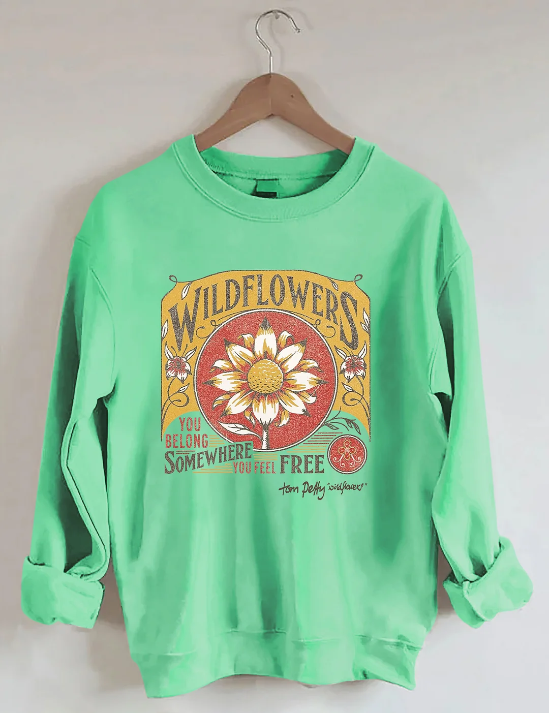 Tom Petty Wildflowers Natural Sweatshirt