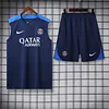 2025/2026 Psg Paris Pre-Match Training Dark Blue Vest+Shorts Football1:1 Thai Quality