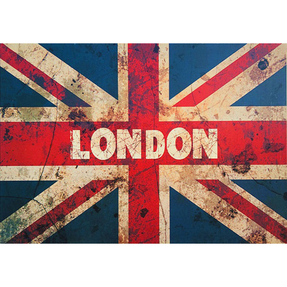 

UK Flag - Round Drill Diamond Painting - 50*35CM, 501 Original