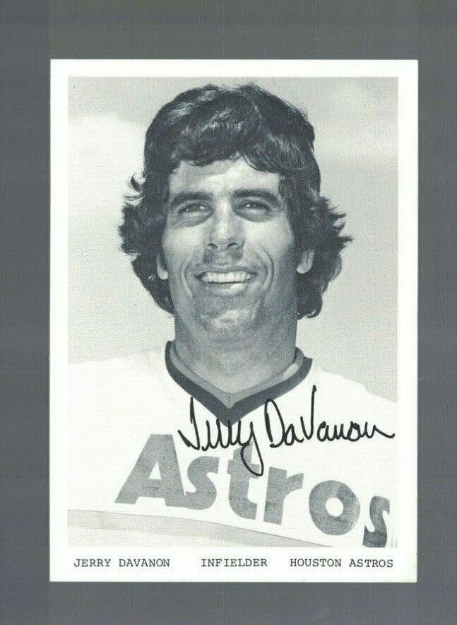 Jerry DaVanon Houston Astros Signed 4x5 Team Issue Photo Poster painting W/Our COA RH1