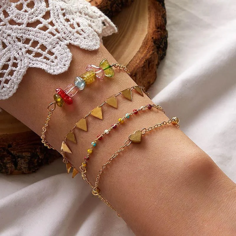 Women plus size clothing Bohemian Love National Color Bracelet Wholesale Cheap Jewelry-Nordswear