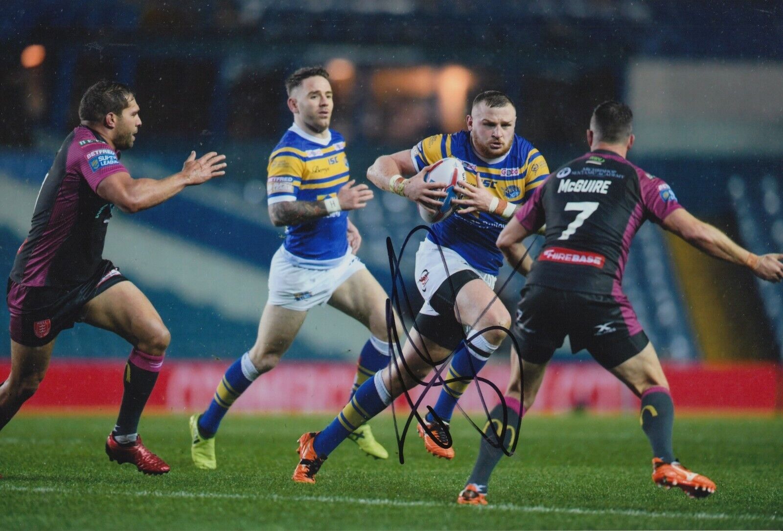 Brad Singleton Hand Signed 12x8 Photo Poster painting - Leeds Rhinos Autograph.