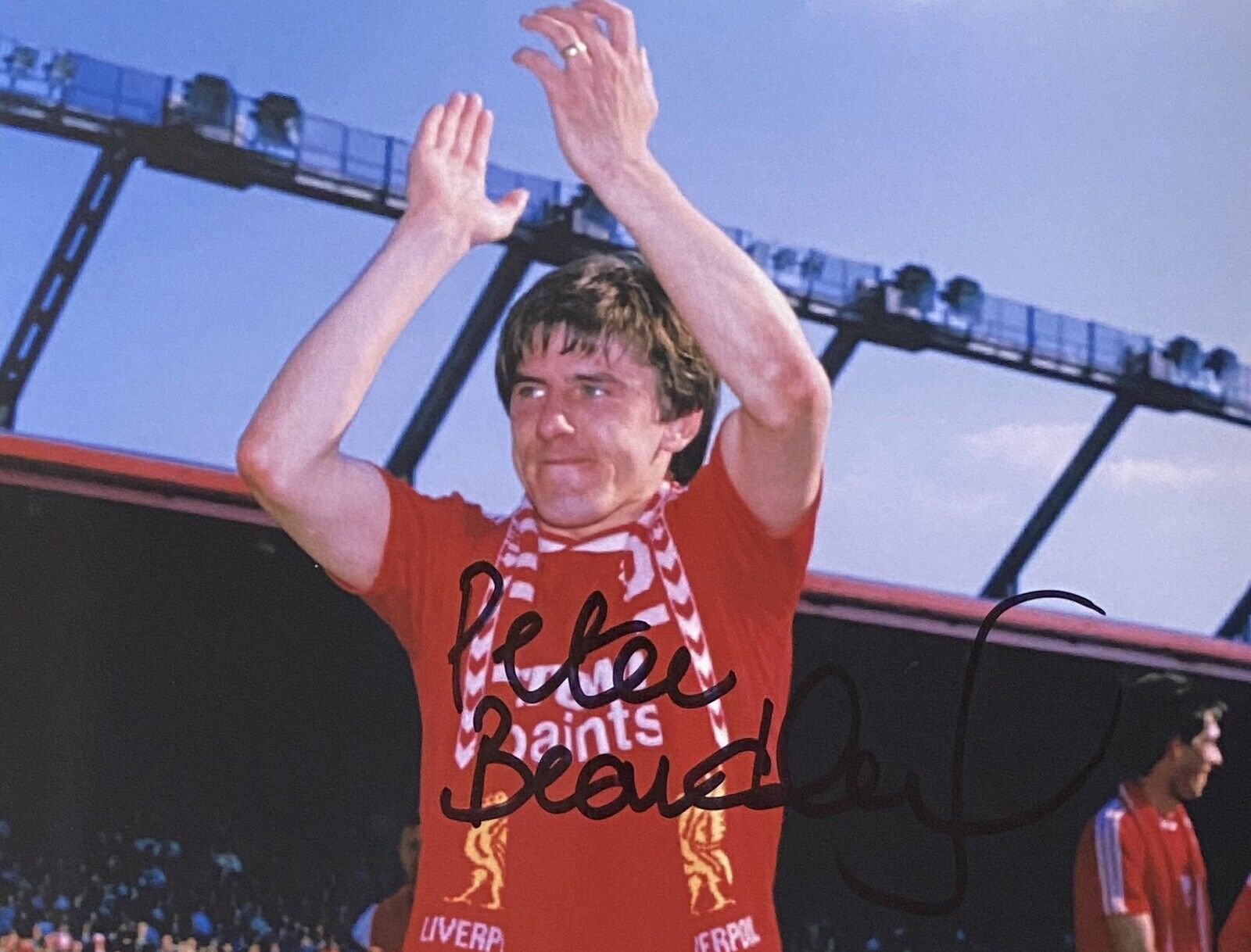 Peter Beardsley Genuine Hand Liverpool 6X4 Photo Poster painting 3