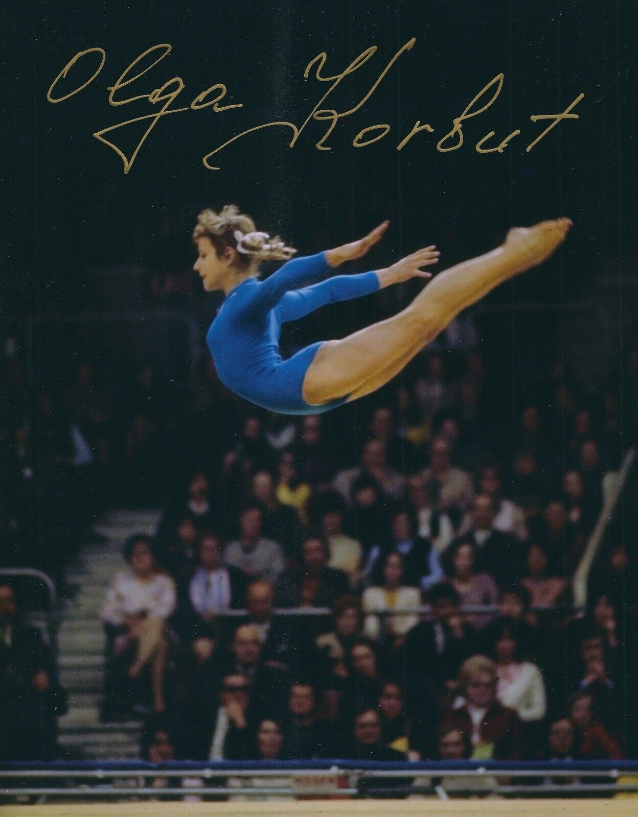 Signed 8x10 OLGA KORBUT Russia Autographed Photo Poster painting - w/COA