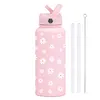 1L Insulated Water Bottle with Lid 32oz Travel Tumbler for Travel Gym and School