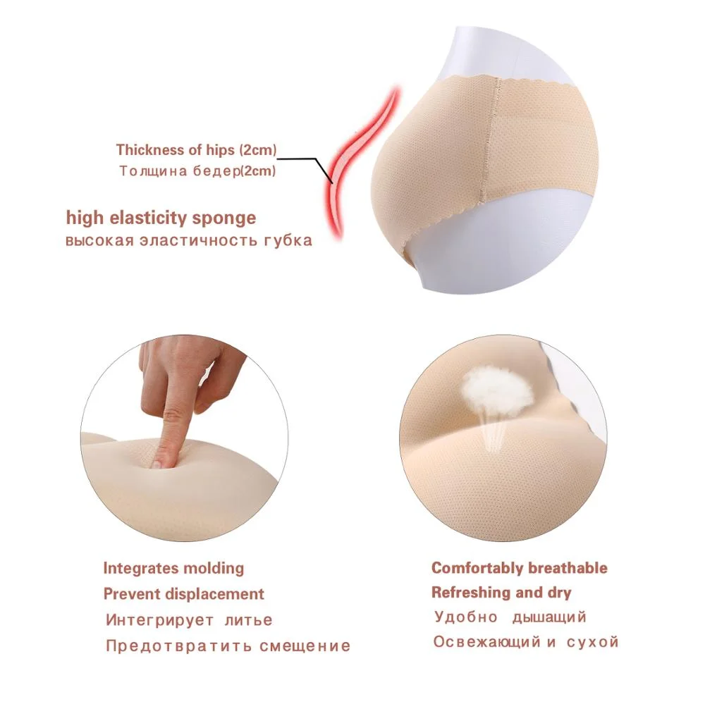 FINETOO Padded Women Shaper Panties Butt Lingerie Underwear Seamless Butt Hip Push Up Buttocks Sexy Ladies Briefs Body Shaping