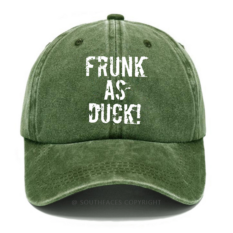 Frunk As Duck Funny Drunk Print Hats
